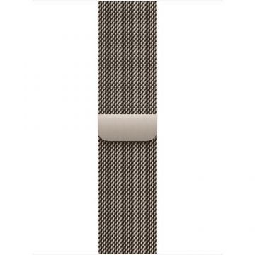 Curea Smartwatch Apple MGHY4ZM/A pentru Watch 42mm, Milanese Loop, Natural (Argintiu)
