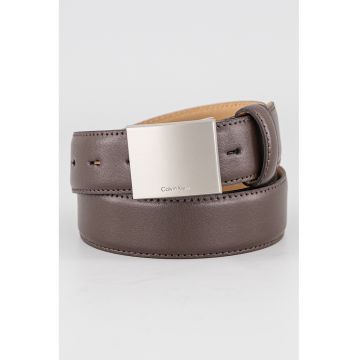 Curea uni de piele - Maro
