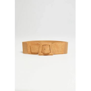 Curea Bej Larga cu Catarama