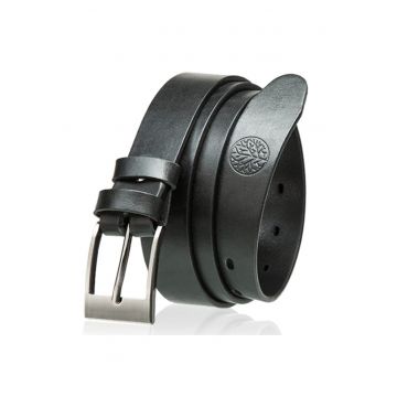 Curea Betlewski - Pentru barbati - Cu catarama - Piele - Negru