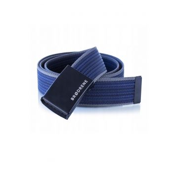 Curea - Brodrene - P15 - cu inchidere automata - pentru barbati - Bleumarin/Gri - Gri/Bleumarin