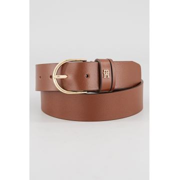 Curea de piele Efortless - Maro cognac