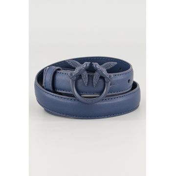 Curea de piele Love Berry - Albastru petrol