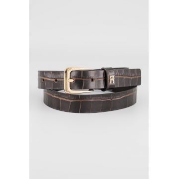 Curea de piele - Maro inchis