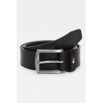 Curea de piele New Denton Maro inchis - Negru