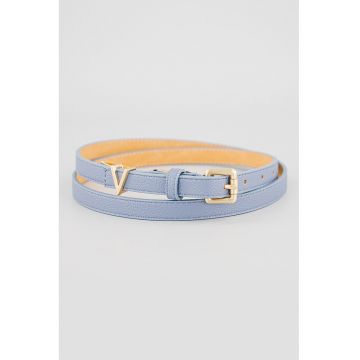 Curea din piele ecologica - Albastru lavanda