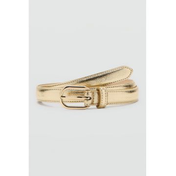 Curea ingusta de piele ecologica - Auriu