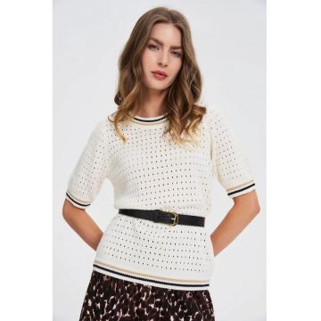 Curea neagra cu model animalier