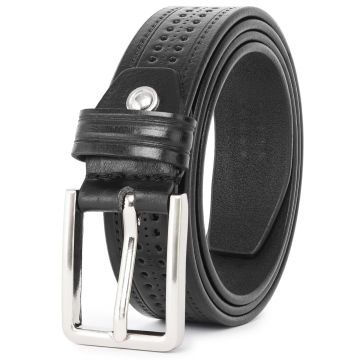 Curea pentru barbati C-182, piele naturala, Negru