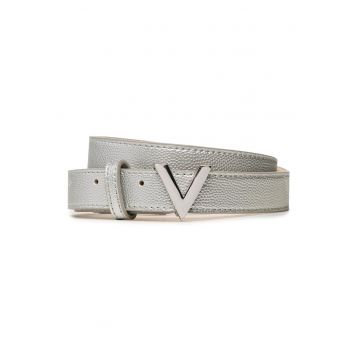 Curea dama  argintie - piele naturala - XS