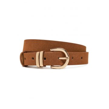 Curea dama -  piele ecologica - maro - L-XL INTL