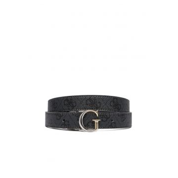 Curea dama -  piele naturala - negru - L INTL