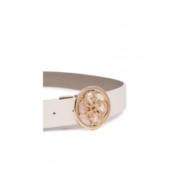 Curea de dama -  piele ecologica - bej - L INTL