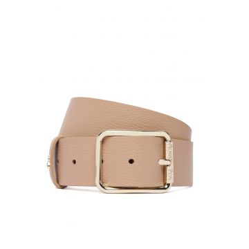 Curea de dama -  piele naturala - bej - M INTL