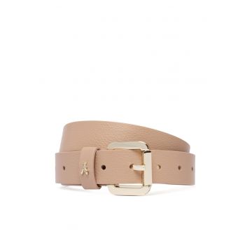 Curea de dama -  piele naturala - bej - S