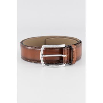 Curea de piele Claus - Maro deschis