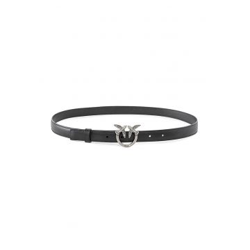 Curea de piele Love Birds - Negru