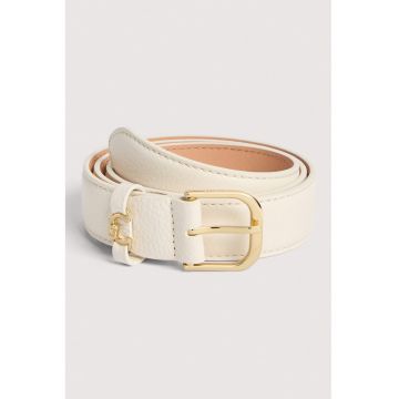 Curea de piele Metal - Alb