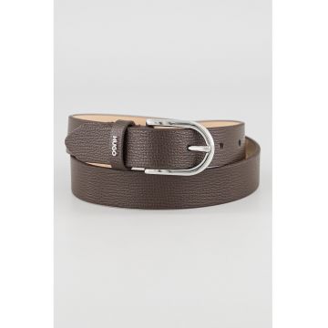 Curea de piele Zoey - Maro inchis