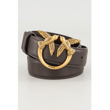 Curea din piele Love Birds - Maro camel