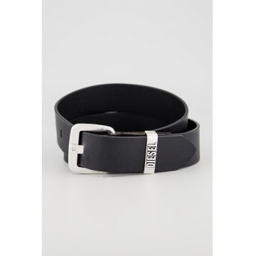 Curea din piele Star III - Negru