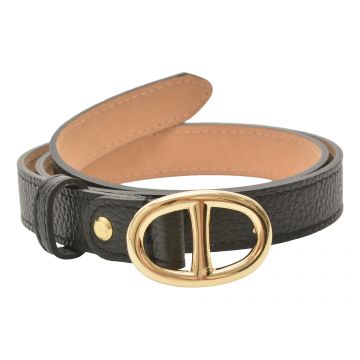 Curea EPICA neagra, F35, din piele naturala