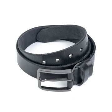 Curea pentru barbati 5505, piele naturala, 120 cm, Neagra