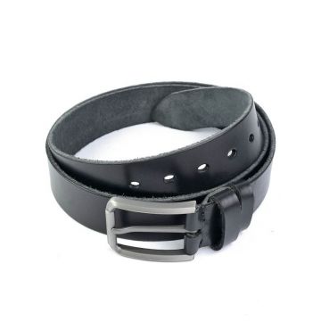 Curea pentru barbati 5821, piele naturala, 120 cm, Neagra