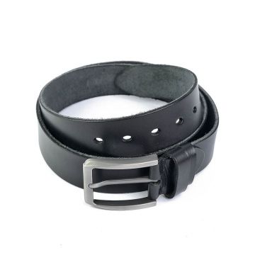 Curea pentru barbati 5824, piele naturala, 125 cm, Neagra