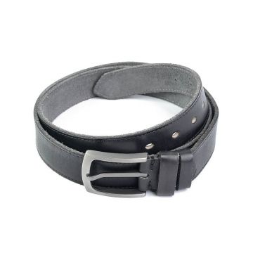 Curea pentru barbati 7101, piele naturala, 130 cm, Neagra