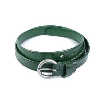 Curea pentru dama 2048, piele naturala, 110 cm, Verde