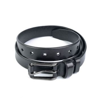 Curea pentru dama 2149, piele naturala, 110 cm, Negru