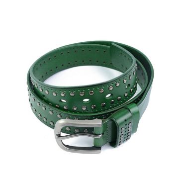 Curea pentru dama 6118, piele naturala, 110 cm, Verde