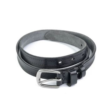 Curea pentru dama 6282, piele naturala, 110 cm, Neagra