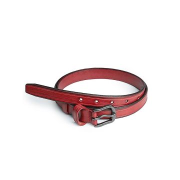 Curea pentru dama 6417, piele naturala, 115 cm, Bordo