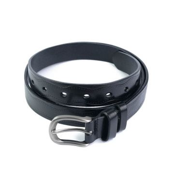 Curea pentru dama 6448, piele naturala, 110 cm, Neagra