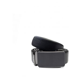 Curea piele barbati -  negru - Sing - 135 cm