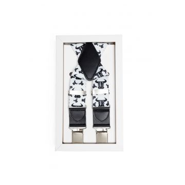 Bretele suspenders - Alb/Negru