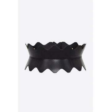 Centura Corset Moire - Negru