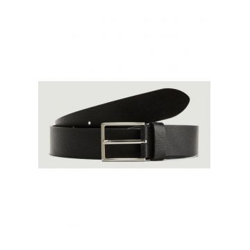 Curea barbati din piele naturala - catarama cu stift - Negru - 85 cm