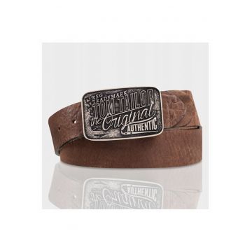 Curea Barbati -  SOPO-TT436 - 90 cm - Maro - Piele Naturala - Catarama Decorativa - Design Clasic Casual - Ideal Pentru Uz Zilnic - Material Durabil Premium - Stil Casual Si Elegant