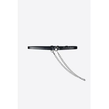 Curea cu Lant Skinny - Negru