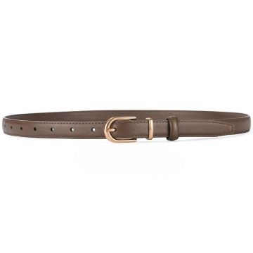 Curea dama C-186, piele naturala, Taupe