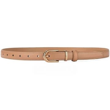 Curea dama C-188, piele naturala, Bej