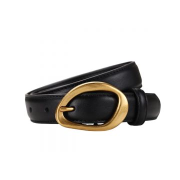 Curea dama C-192, piele naturala, Neagra