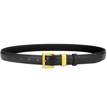 Curea dama C-194, piele naturala, Neagra