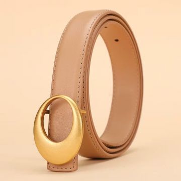 Curea dama C-199, piele naturala, Bej