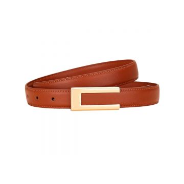Curea dama C-204, piele naturala, Orange