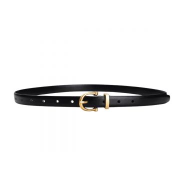 Curea dama C-210, piele naturala, Neagra