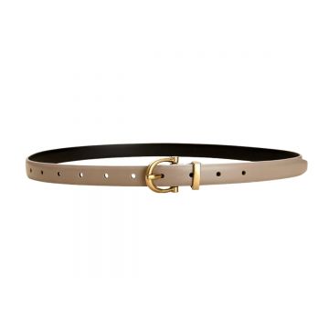Curea dama C-216, piele naturala, Crem